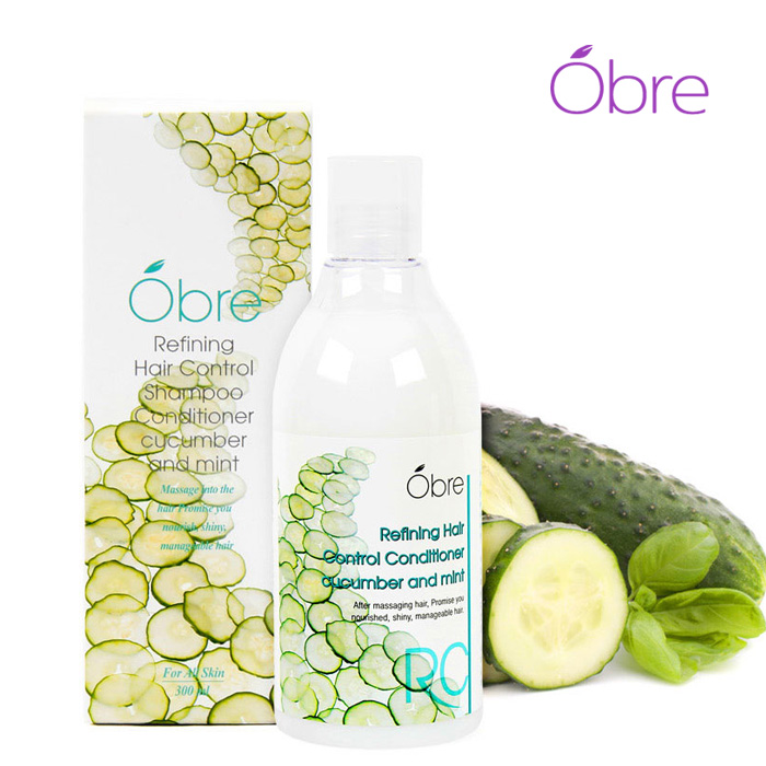 [오일리아]오브레 리파이닝 헤어 콘트롤 컨디셔너 큐컴버 앤 민트 300ml(피부자극테스트 완료)
