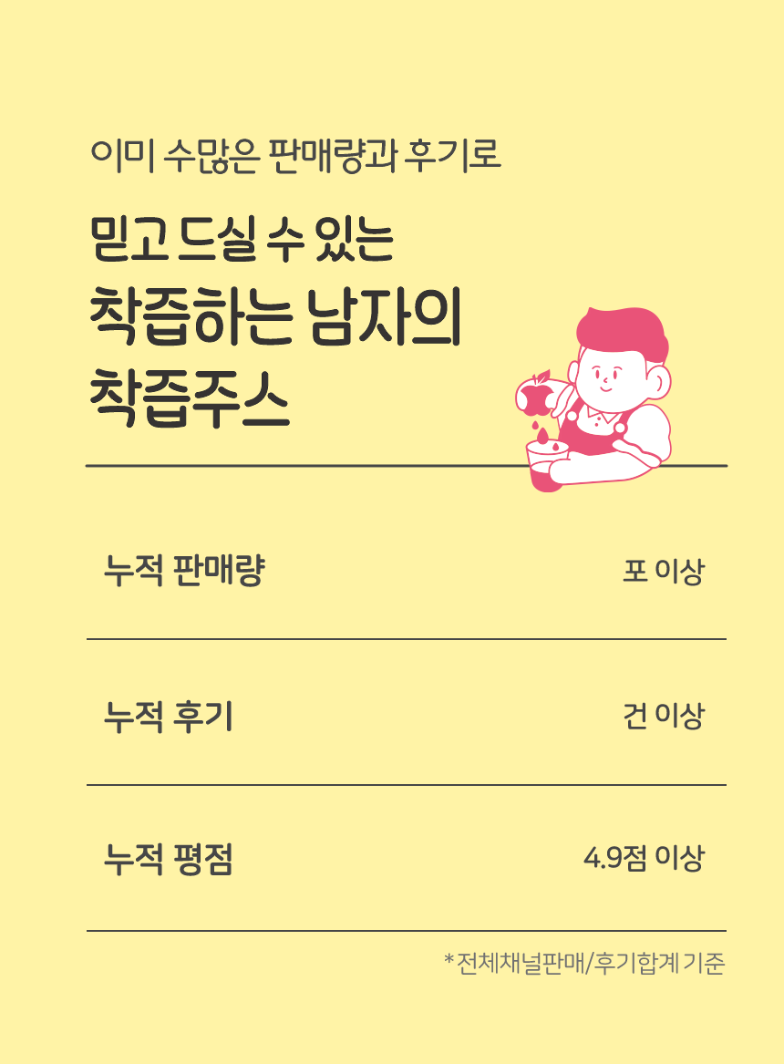 착즙하는남자 당근사과즙 스파우트 10포