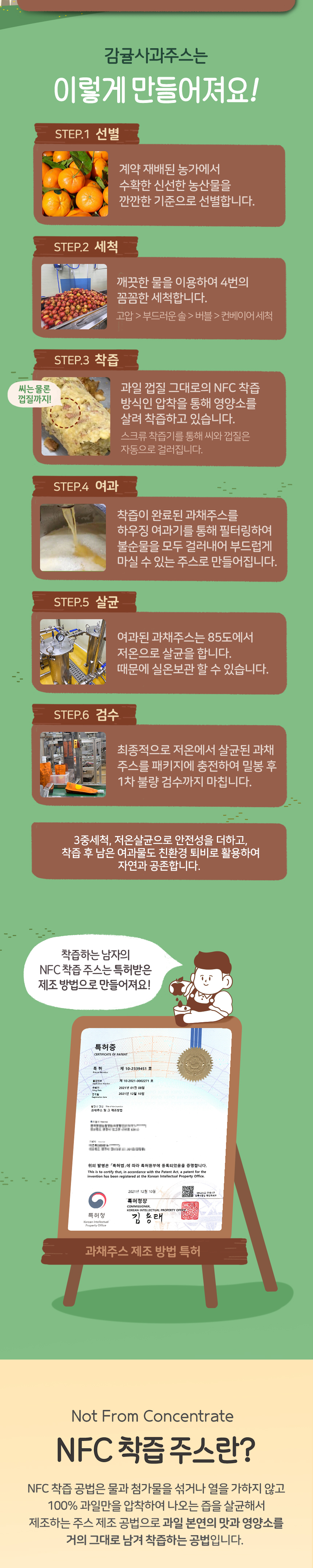 착즙하는남자 감귤사과주스 스파우트 10포
