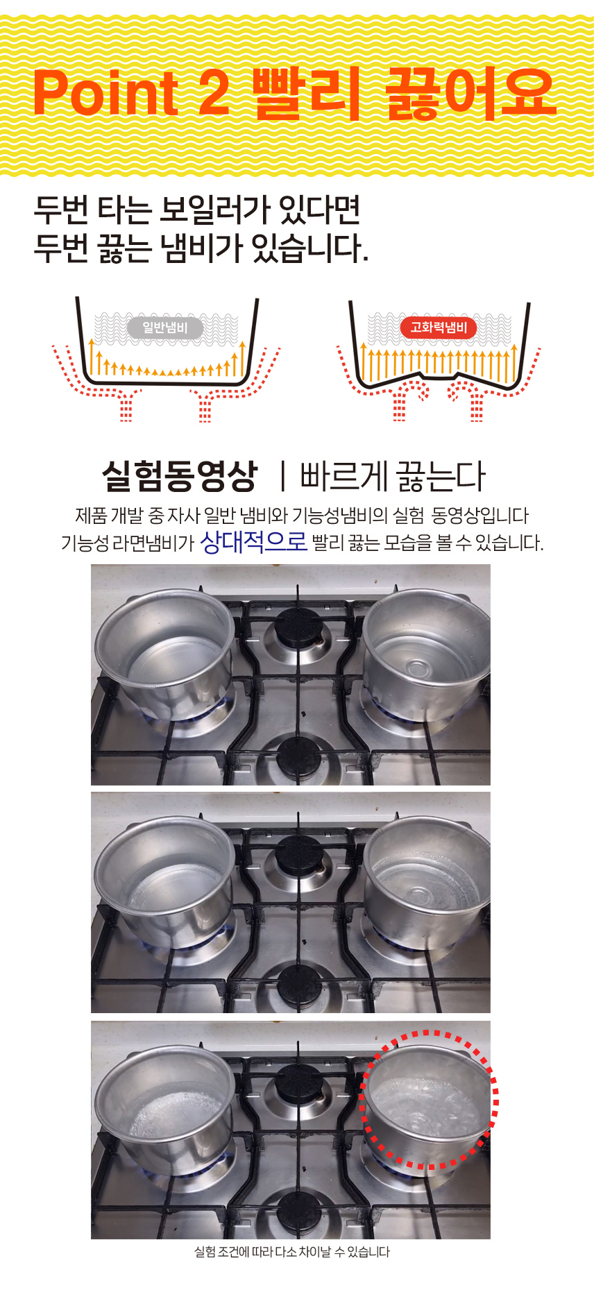 [특허] 신박한 고화력 라면냄비 원형 세라믹(가스용 뚜껑없음) 1인용 2인용 겸용 편수 한손 라면 전문 냄비
