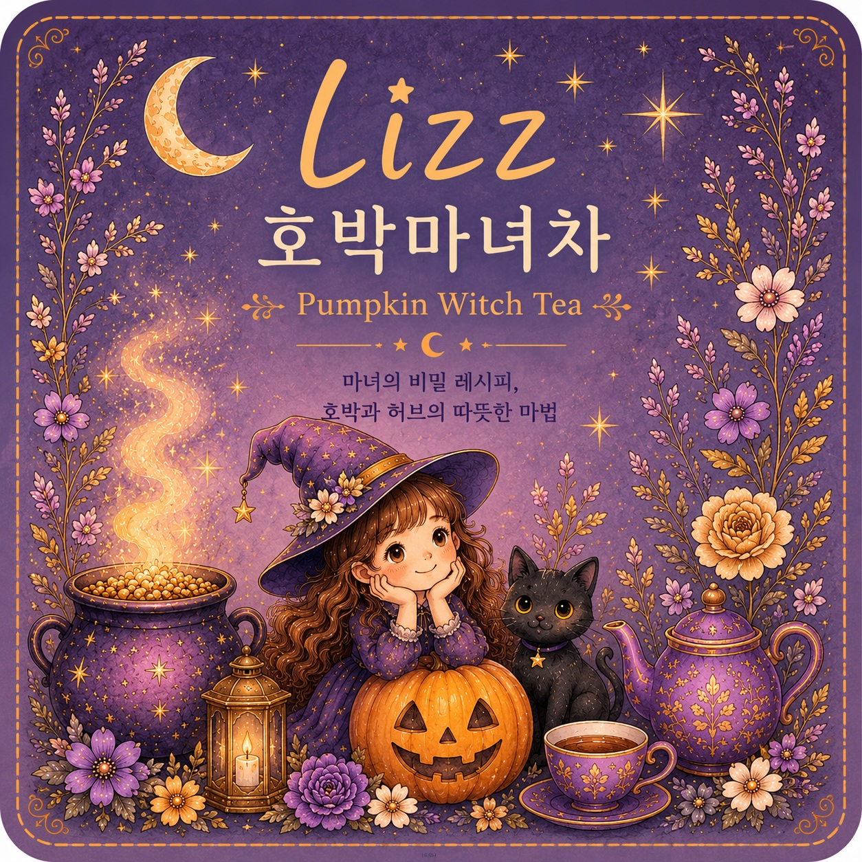 LIZZ호박마녀차 호박 동충하초 블렌딩 티 30티백 45g