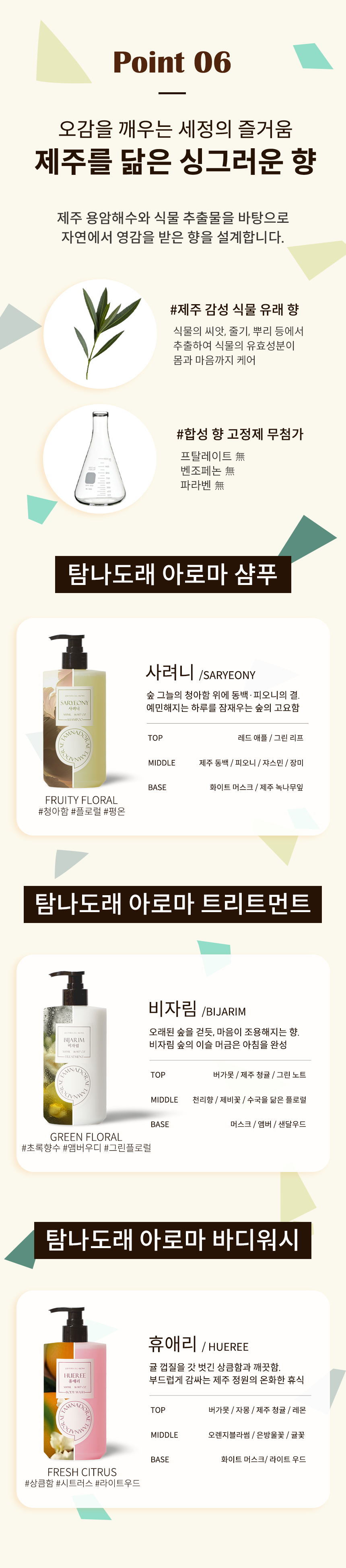 [기획 선물세트] 탐나도래 제주 스파 리추얼 약산성 퍼퓸 클린케어 3종 선물세트 (500ml x3)
