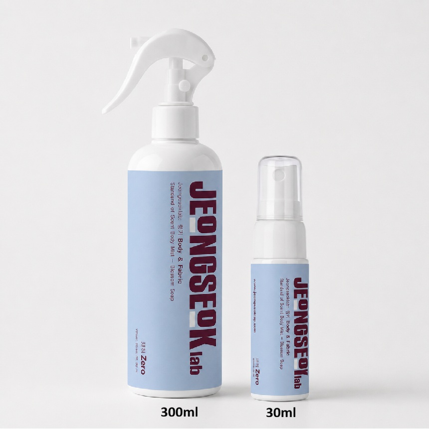 겨드랑이 땀냄새 원인차단 바디미스트 패브릭 겸용 정석랩 체취제로 300ml+30ml