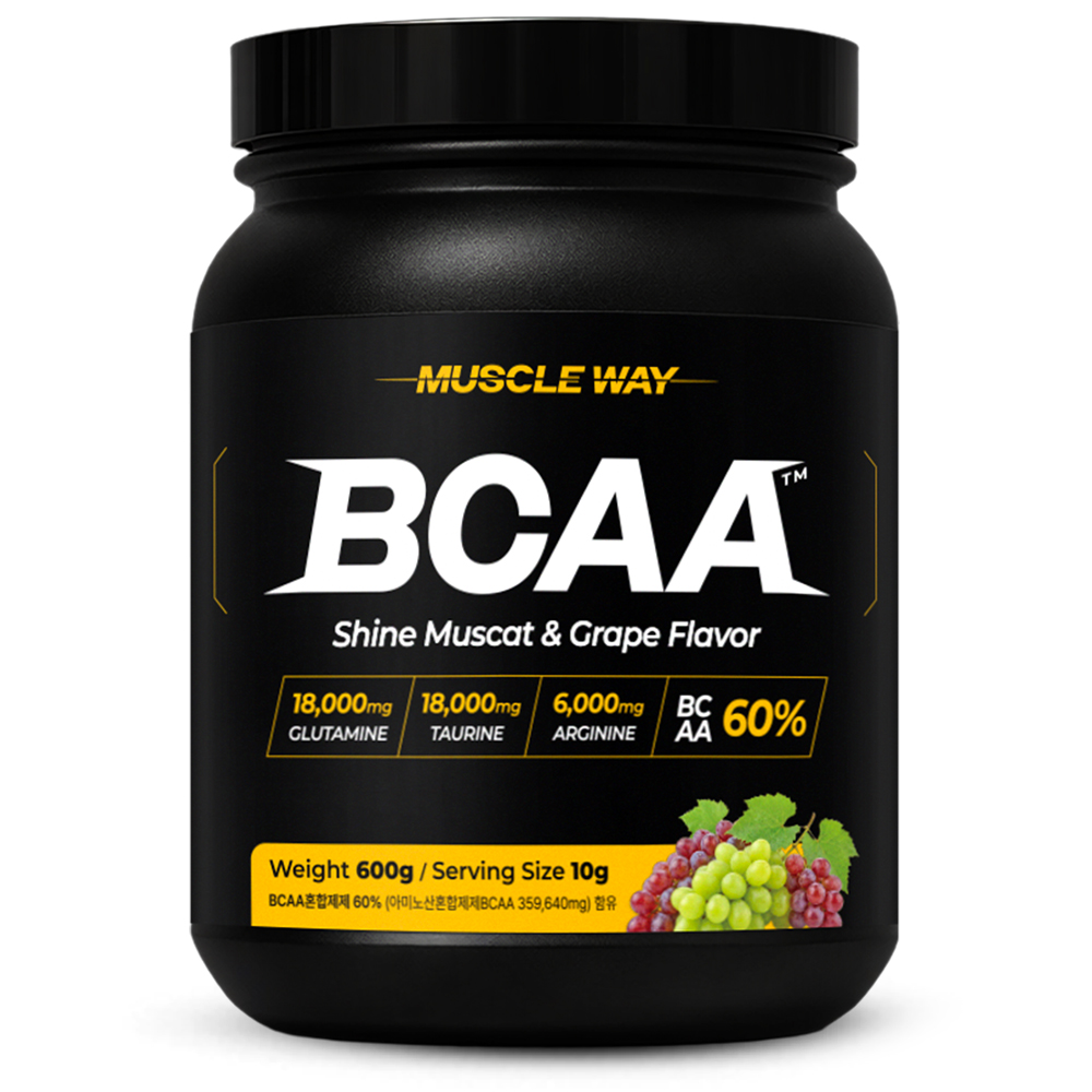 머슬웨이 BCAA 아미노산 보충제 포도맛 600g