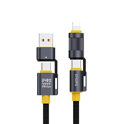 [스타일파이] 240W 초고속 케이블 4in1 1.5M 20Gbps C74U