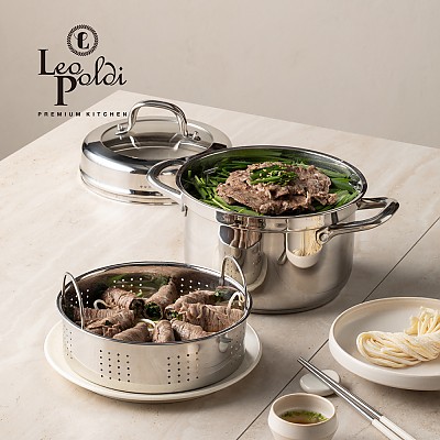 [레오폴디] 디베르소 스텐 찜곰솥 22cm