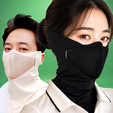 [쉴드마스터]기미존 UV99.9%차단 여름 쿨링 골프마스크 얼굴 햇빛가리개