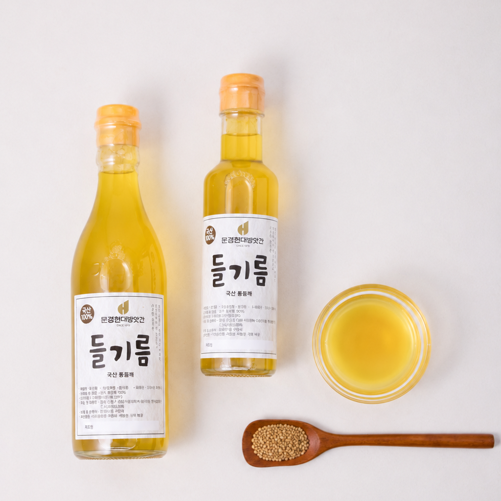 [문경현대방앗간]국산 들기름 350ml