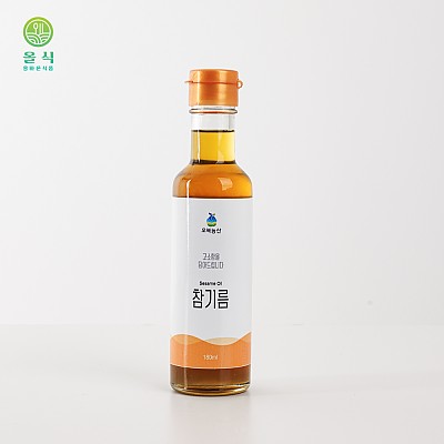 오복농산 국내산 저온압착 전통기름 3종 참기름 들기름 생들기름 180ml 250ml