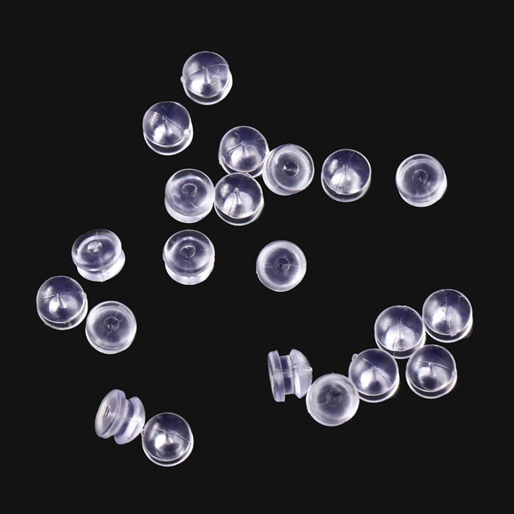 햄버거 클러치 실리콘 귀걸이 뒷 마개 6mm 2개(1쌍) DIY 장식