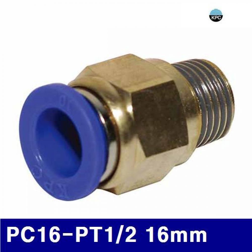 코리아뉴매틱 6222279 원터치피팅(PC타입) PC16-PT1/2 16mm  (봉(5EA))
