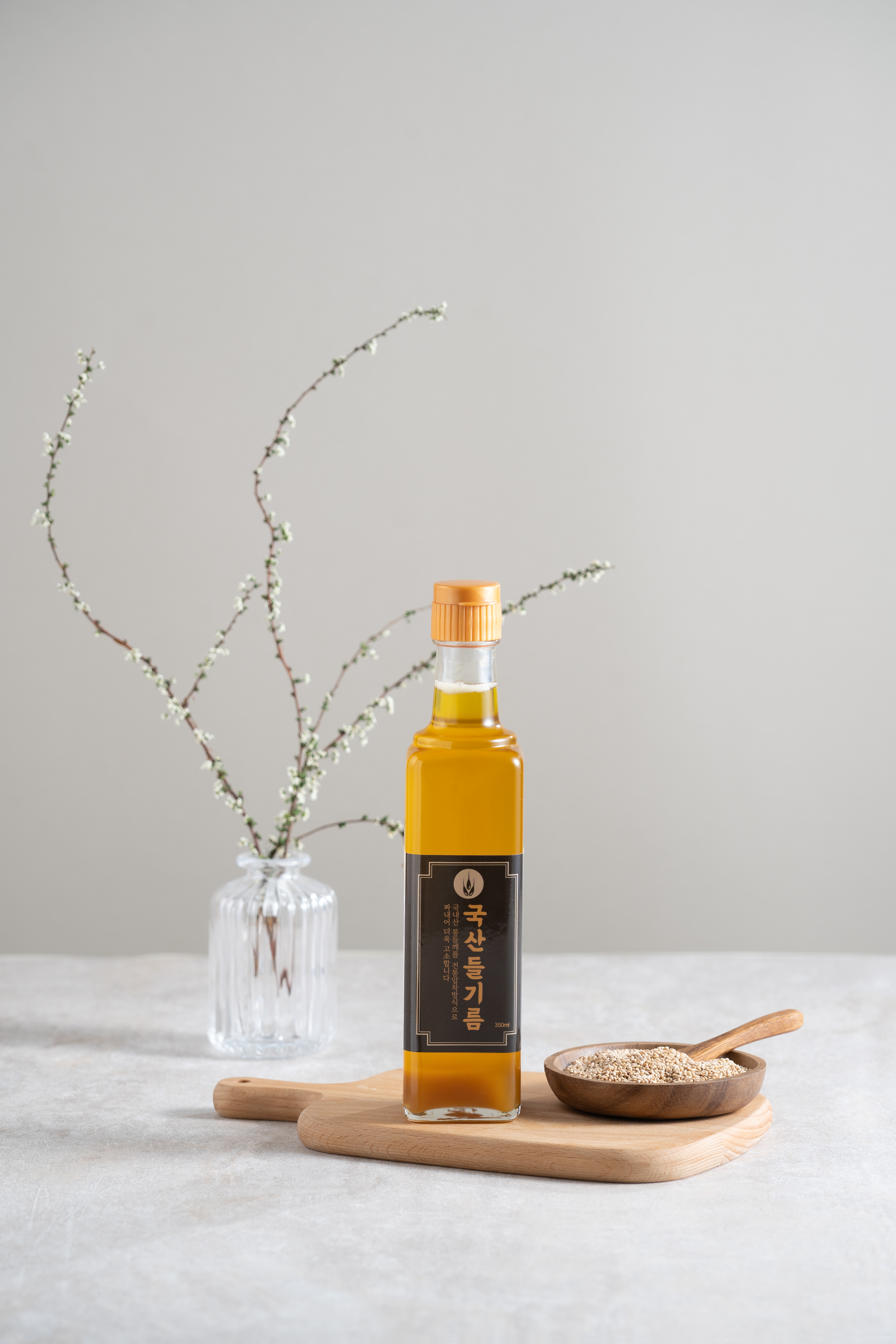 [당일착유] 25년산 햇국산 통들깨 50년전통 신림기름집 100% 국산 들기름 350ml