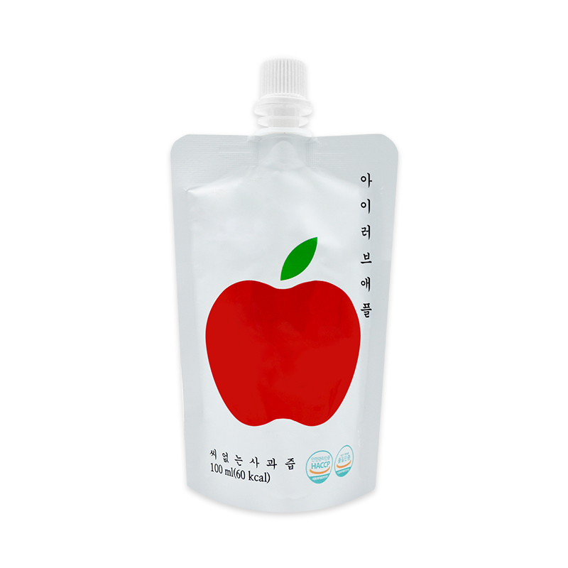 아이러브애플 의성 어린이 사과주스 haccp 학교급식 사과즙 100ml 30포