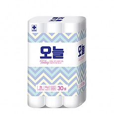 [★무료배송★] 도톰한 3겹 데코 엠보싱 오늘 프리미엄 (18m x 30롤)