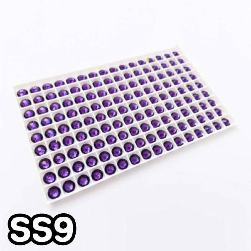 GGD 스와로브스키 2088 평스톤-퍼플 벨벳 SS9 30개