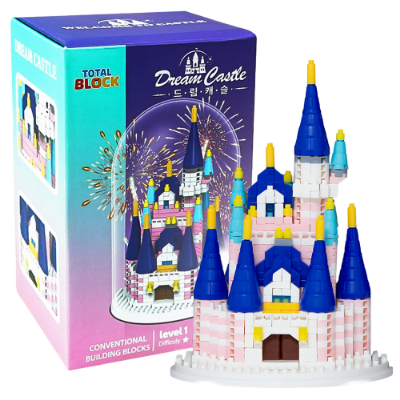 토탈블럭 마법의성 블루 658PCS 레고 성 호환 여아 장난감