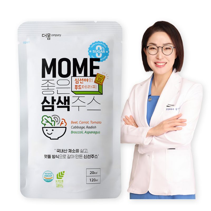 MOME 좋은 삼색주스 심선아 저당 저칼로리 건강 채소 주스 120ml 30개