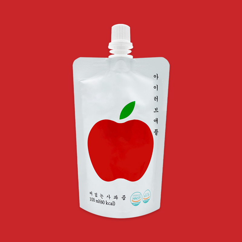 아이러브애플 의성 어린이 사과주스 haccp 학교급식 사과즙 100ml 30포