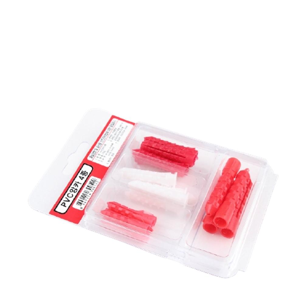 이엠 콘크리트 철물 칼블럭 못 PVC 앙카 4종 세트