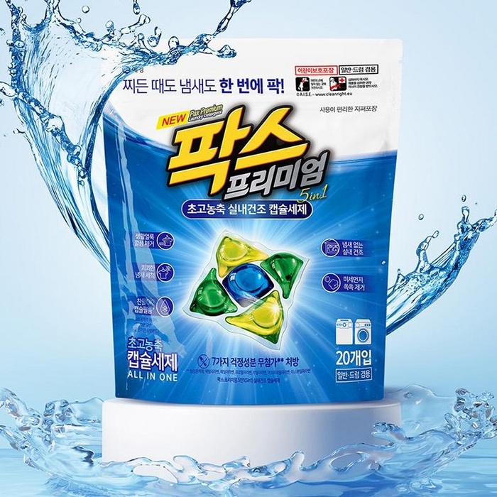 팍스 실내건조 캡슐세제 5챔버50입(특)