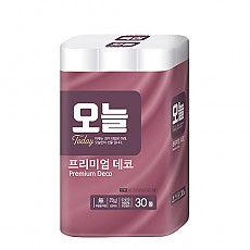 [★무료배송★] 도톰한 3겹 데코 엠보싱 오늘 프리미엄 (25m x 30롤)