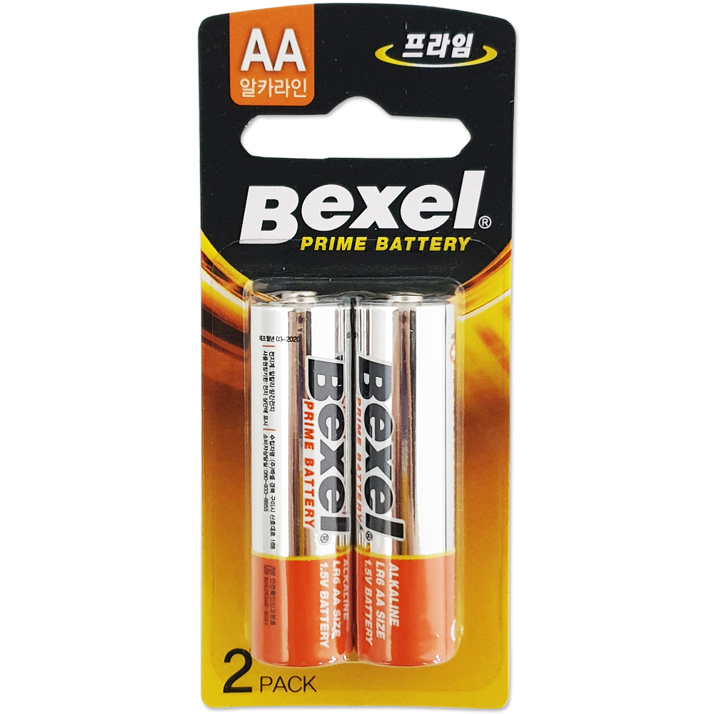 벡셀 알카라인 (프라임 AA건전지2p) 배터리 1.5V
