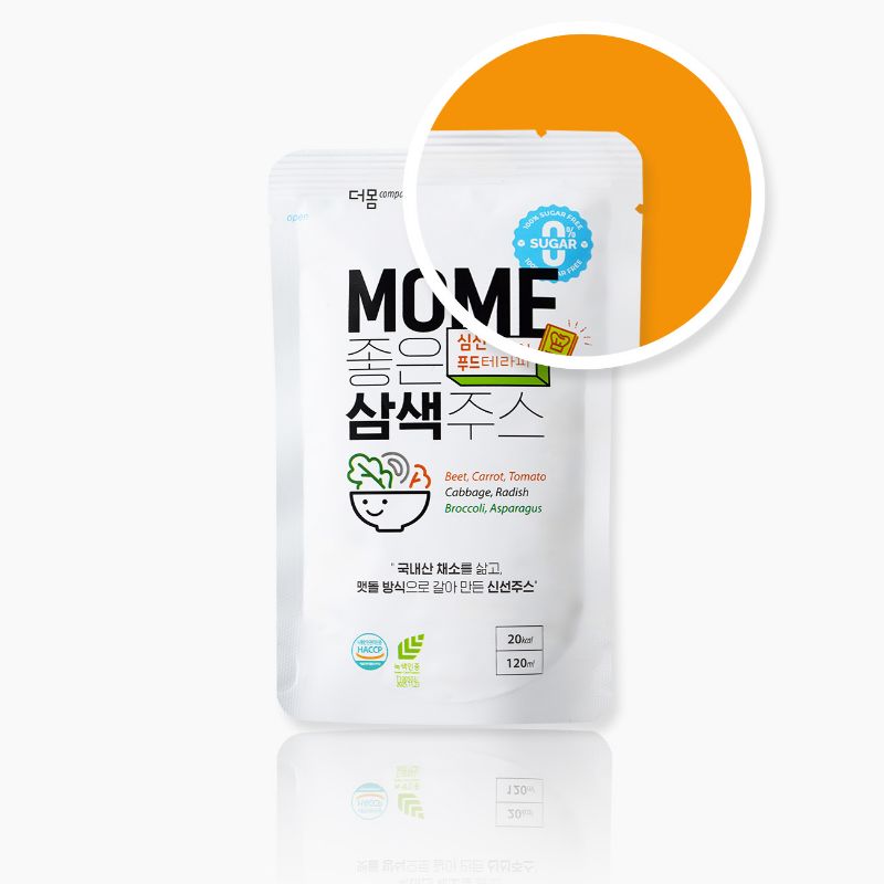 MOME 좋은 삼색주스 심선아 저당 저칼로리 건강 채소 주스 120ml 30개