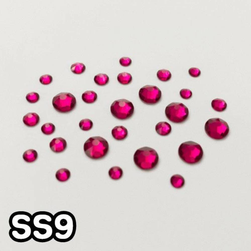 GGD 스와로브스키 2088 평스톤 - 루비 SS9 30개
