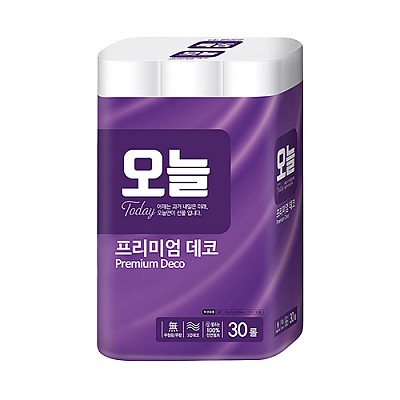 [★무료배송★] 도톰한 3겹 데코 엠보싱 오늘 프리미엄 (30m x 30롤)