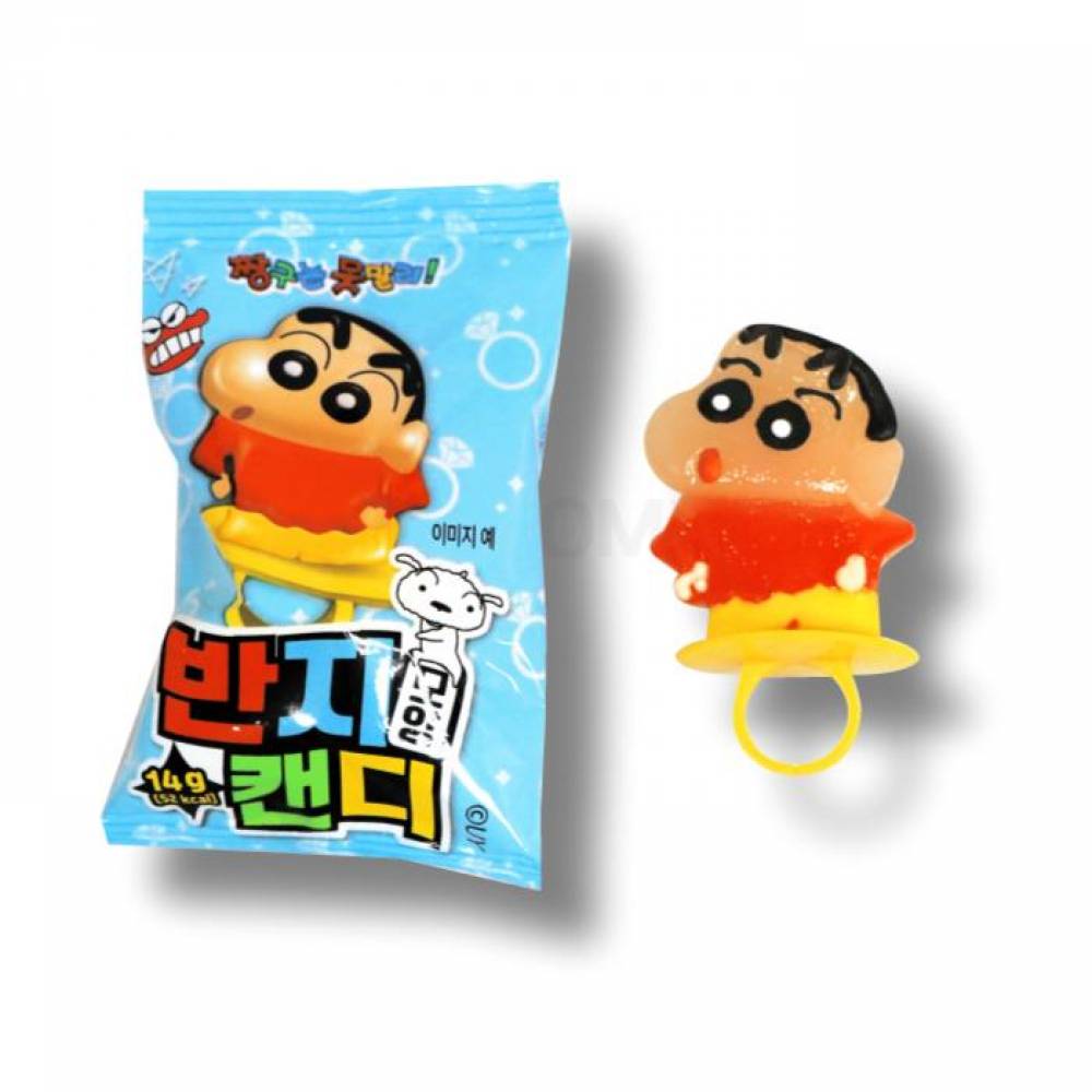 짱구모양반지 짱구반지모양캔디 짱구는못말려캔디X1개