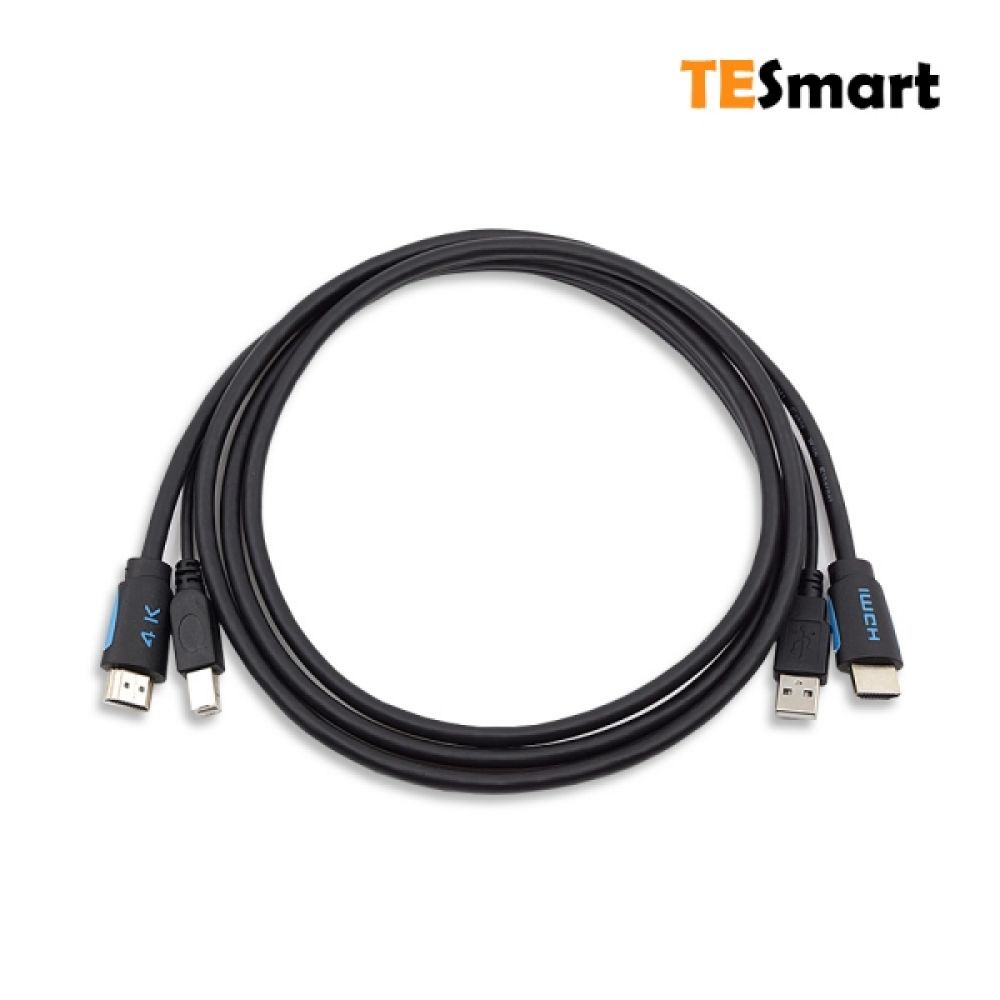 티이스마트 2M KVM 케이블 (HDMI/USB)