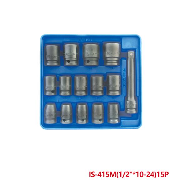지니어스 임팩소켓세트 1/2x10-24mm15pcs IS-415M