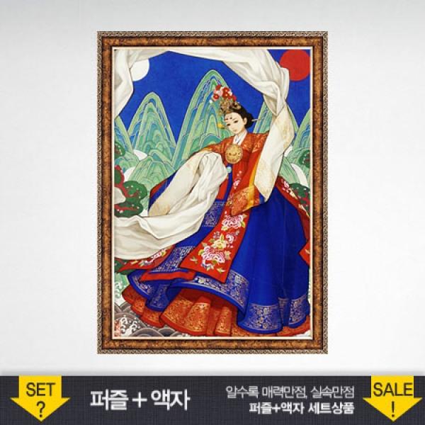 1000피스 직소퍼즐 화관무여인 액자세트 (PL1273s)