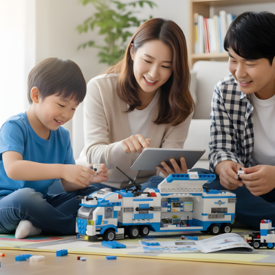 토탈블럭 경찰특공대 블록 858PCS 어린이 조립블럭 장난감 레고 호환 경찰서 레고시티 경찰 경찰차