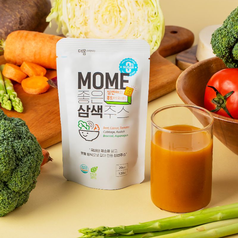 MOME 좋은 삼색주스 심선아 저당 저칼로리 건강 채소 주스 120ml 30개