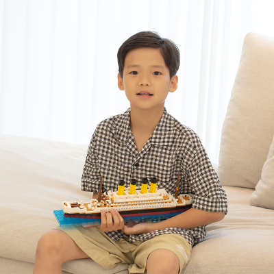 토탈블럭 대형여객선 블록 2035PCS 어린이 조립블럭 장난감 레고 호환 배 선박 레고시티