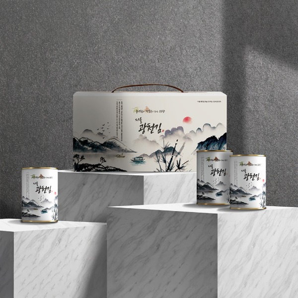 다올 광천김 3호 36g x 3캔 (국산김_ 올리브유_ 땅콩유)