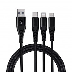 [지클랜] 60W 케이블 3 in 1 1.2M GLC-008