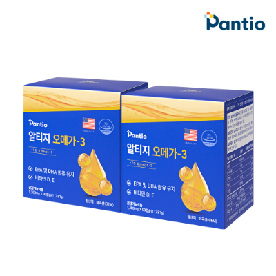 판티오 알티지 보령 약국오메가3 혈액개선 미국산 rTG 비타민E 2개(6개월분)