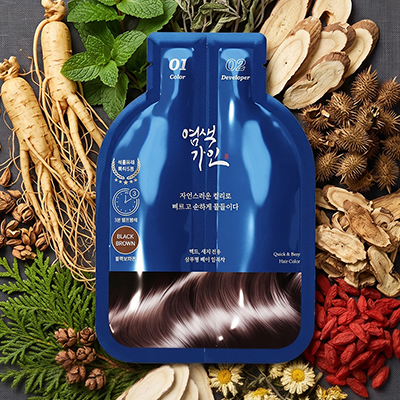 [염색가인] 저자극 3분 샴푸형 셀프 새치염색약