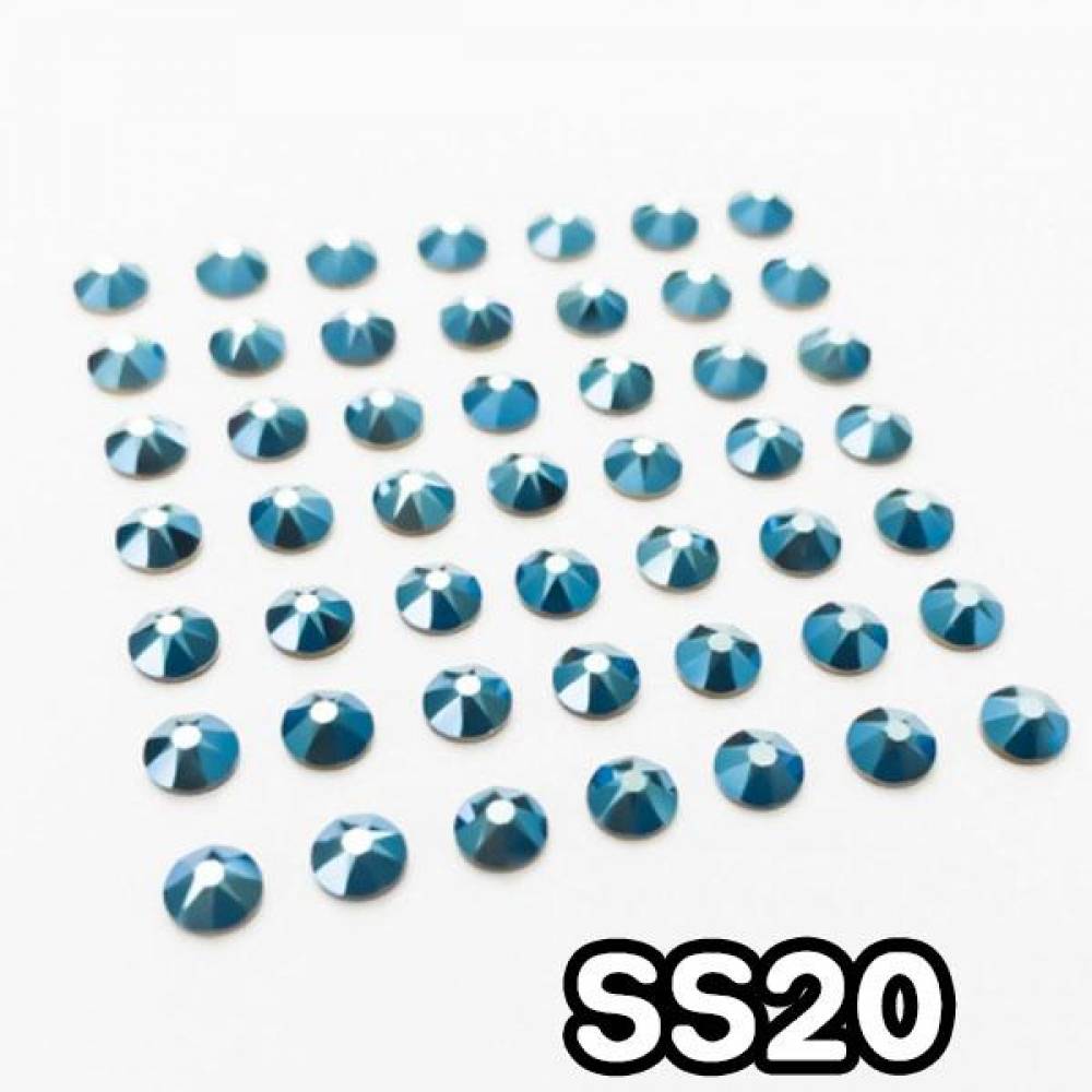 GGD 스와로브스키 평스톤 - 메탈릭블루 SS20 20개