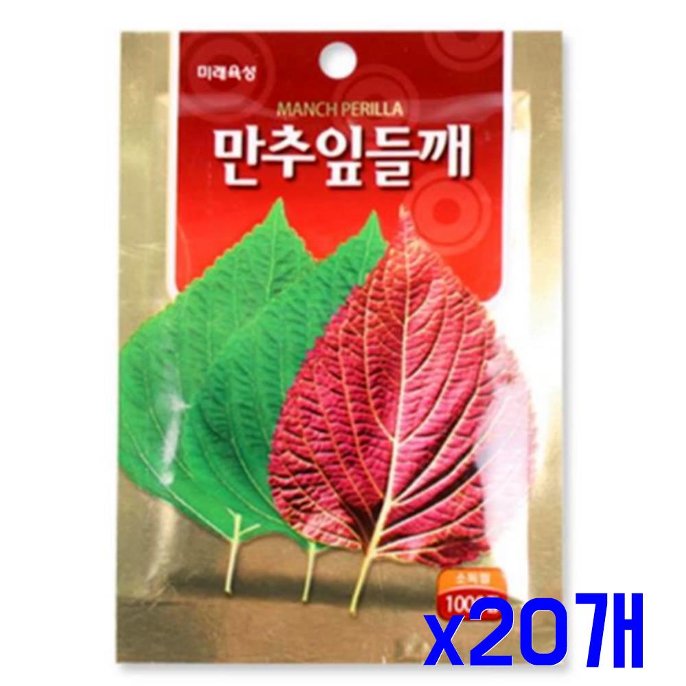 모종 텃밭 가꾸기 만추잎들깨 씨앗 1000립 x20개