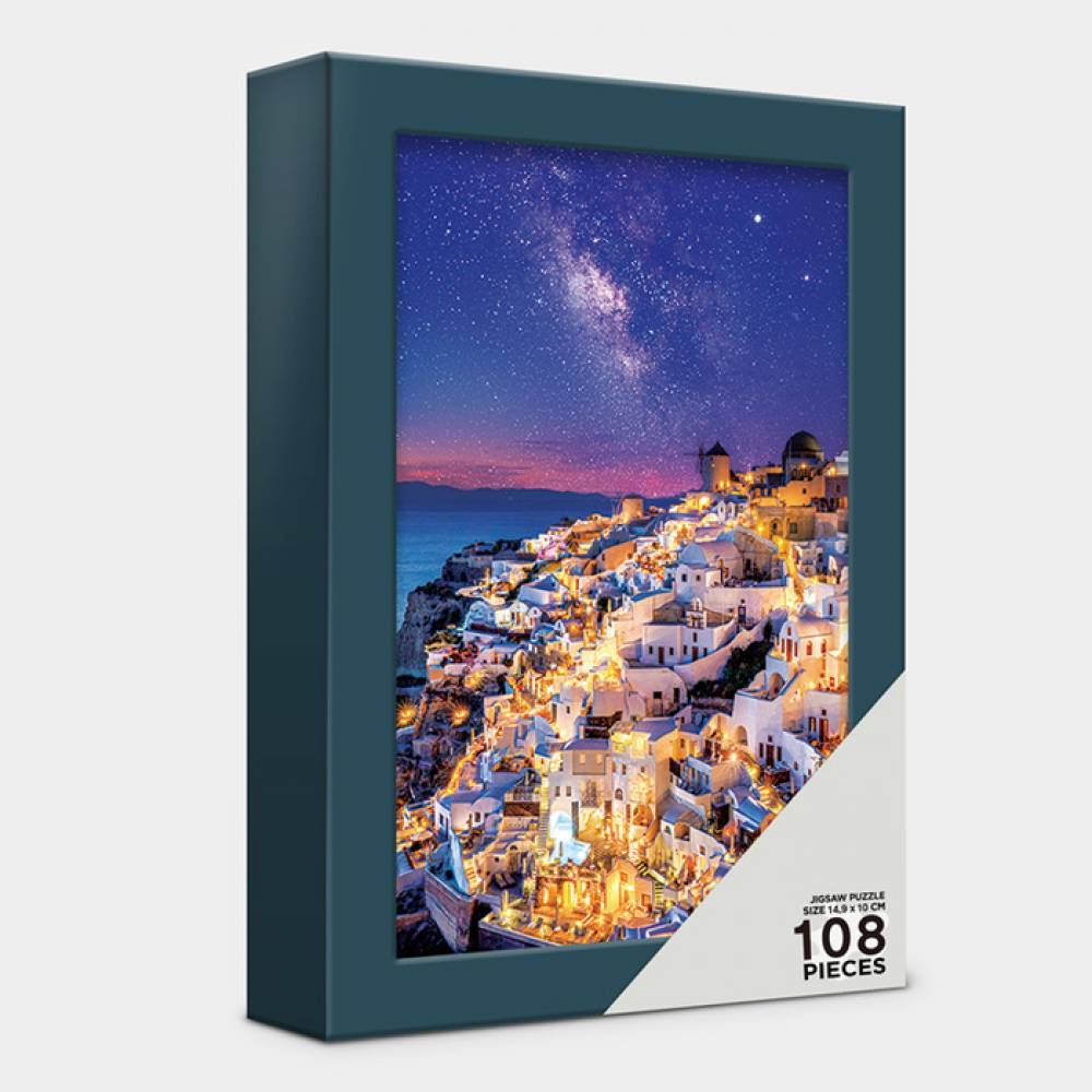 108피스퍼즐 별밤의 산토리니 액자케이스 AL108-14