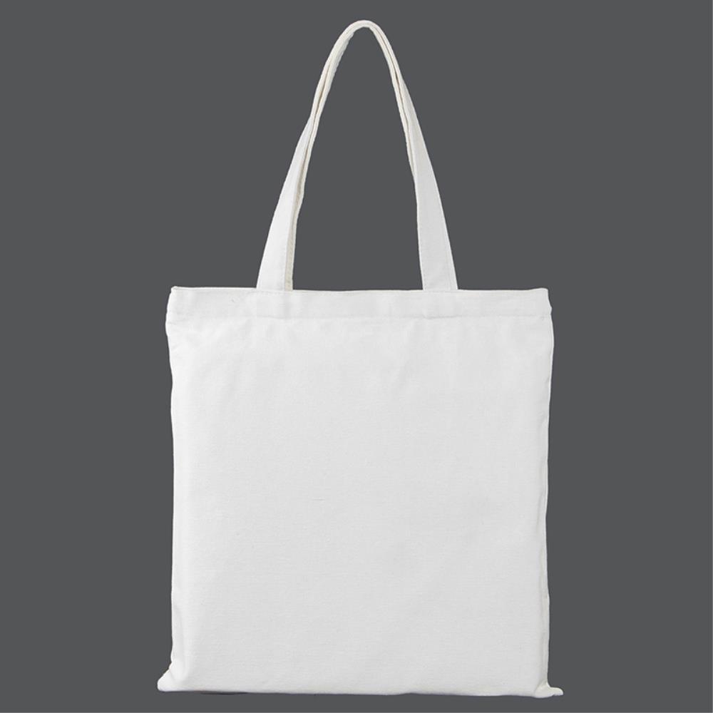 포켓 캔버스 무지 흰색 에코백 33x36cm 여친패션