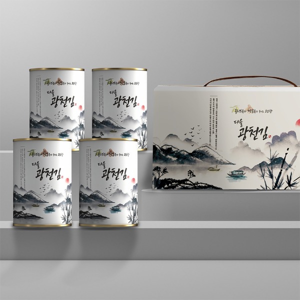 다올 광천김 4호 36g x 4캔 (국산김_ 올리브유_ 땅콩유)