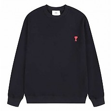 [ami] 아미 남녀공용 스몰하트 로고 맨투맨 (S~XL, 블랙/네이비/그레이)
