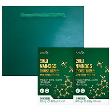 [★추석선물강추★ 앤씨] 미국산 프리미엄 고함량 식물성 NMN365 파이토 플러스 600mg x 30정 x 2세트 (쇼핑백 증정)