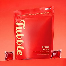 [트루클린] 롯데 갤러리아 백화점 입점 브랜드ubble 고농축 멀티효소 캡슐 세탁세제 100P (그라스)