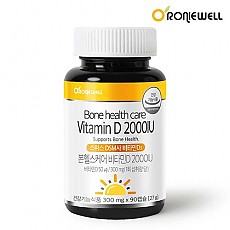 [★1+1 구성★ 로니웰] 본케어 비타민D 2000IU 300mg × 90정