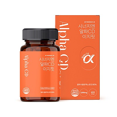 [★무료배송★시너지엔] 시너지엔 알파CD 이지핏 1000mg x 60정